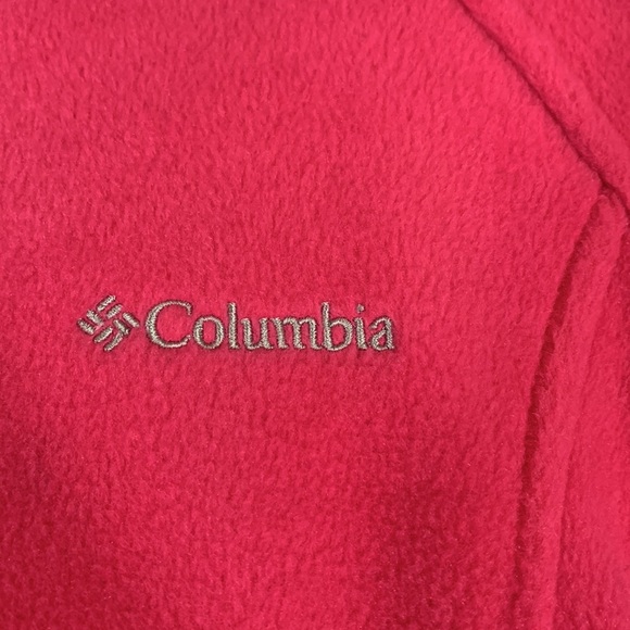 Columbia Pink Fluffy Zip-Up Sweater - Picture 3 of 10